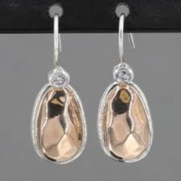 W2835 Silpada Sterling Silver ROSY Earrings - Picture 2 of 2